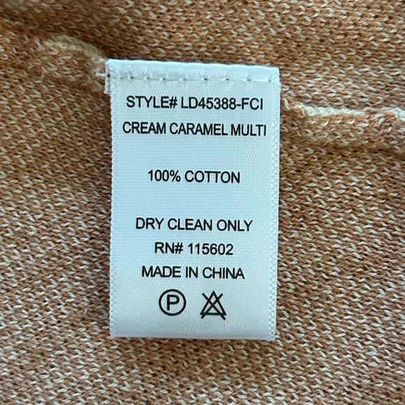 NWT Lush | Women’s Caramel and Cream Stripey Long Sleeve Bodycon Sweater Dress M - Picture 6 of 16